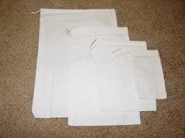 Cloth Draw-string Specimen Bags