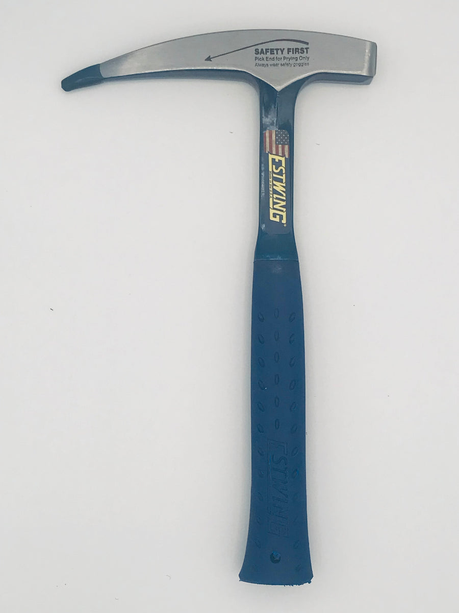 Estwing E6-22BLC 22oz Glad Gezicht Grote Blauwe Rock Pick Hamer met Shock Reduction Grip Estwing E6-22BLC 22oz Glad Gezicht Grote Blauwe Rock Pick Hamer met Shock Reduction Grip
